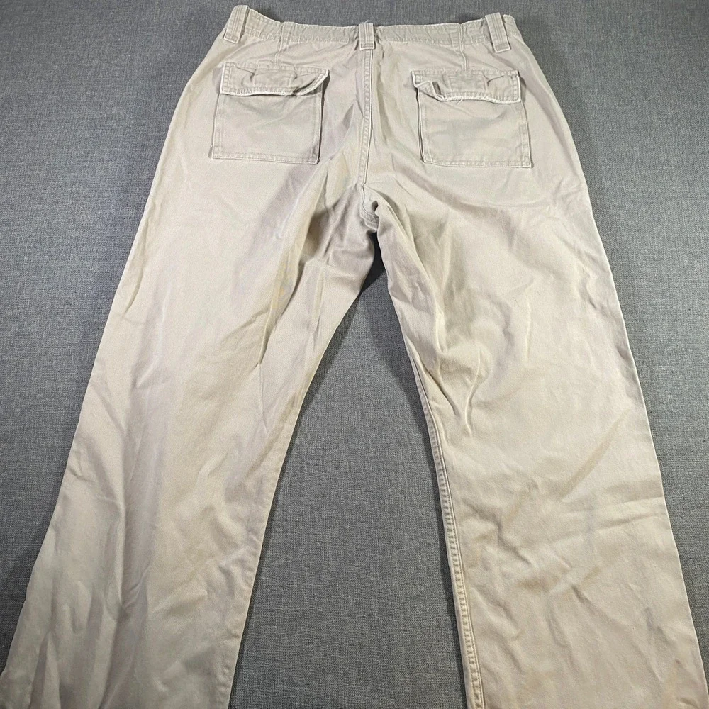 GAP Boot Fit Men's Tan Khaki Pants Size 34x34 Cotton Casual Relaxed
